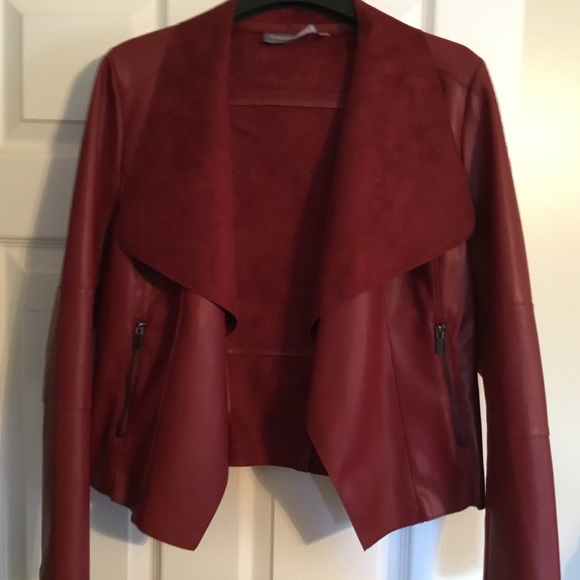 bagatelle Jackets & Blazers - Bagatelle Faux Suede Drape Jacket